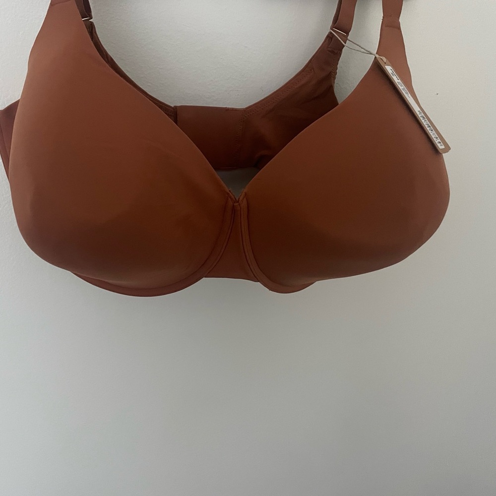 SKIMS Women's Fits Everybody T-Shirt Demi Bra Color Bronze Size 40H